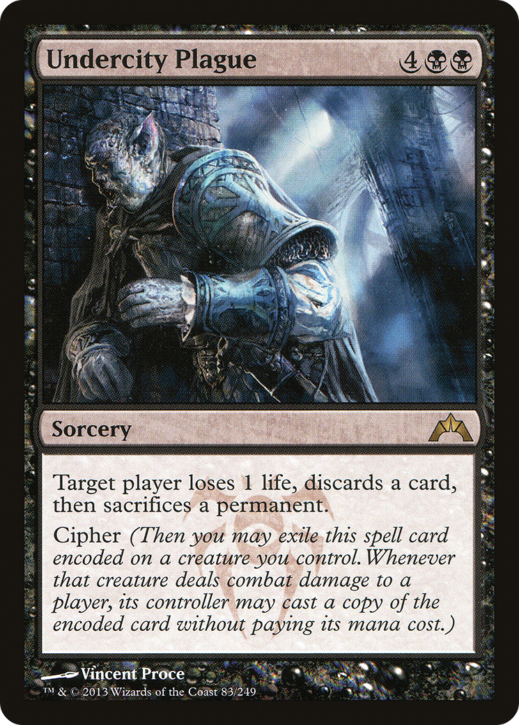 Undercity Plague (GTC-083) [Gatecrash] Foil MTG Single Wizards of the Coast