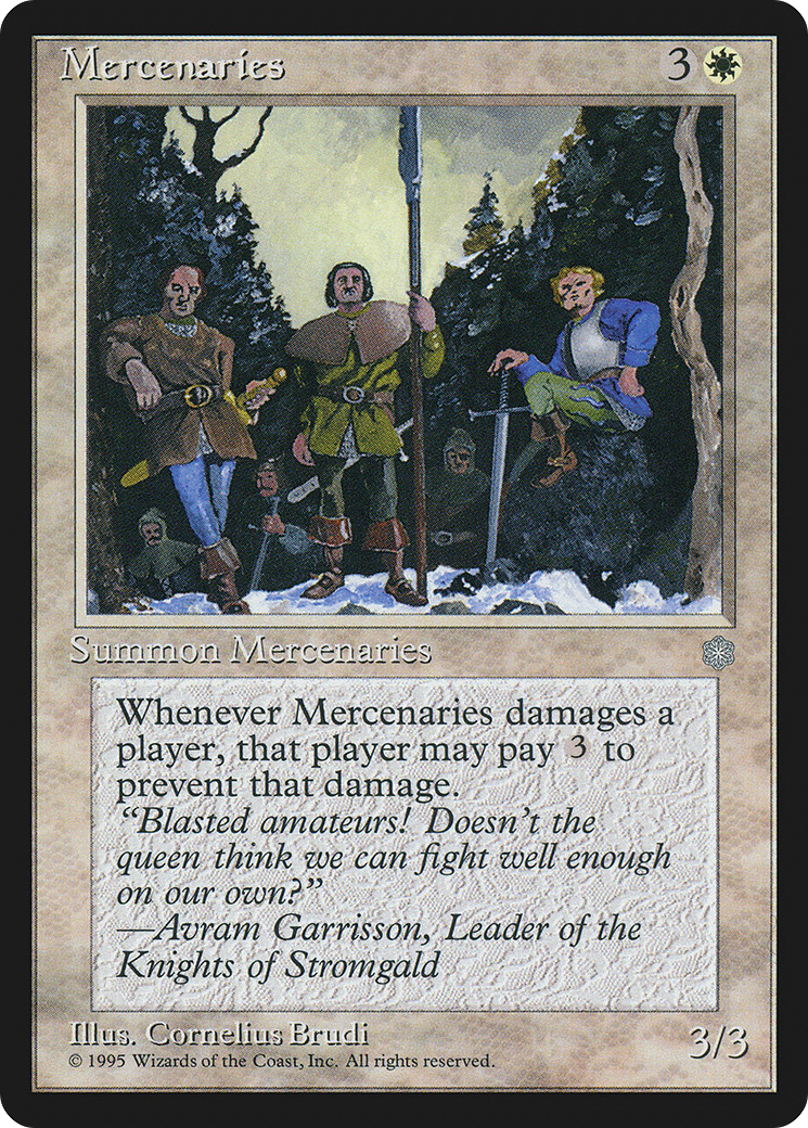 Mercenaries (ICE-044) [Ice Age] MTG Single Wizards of the Coast