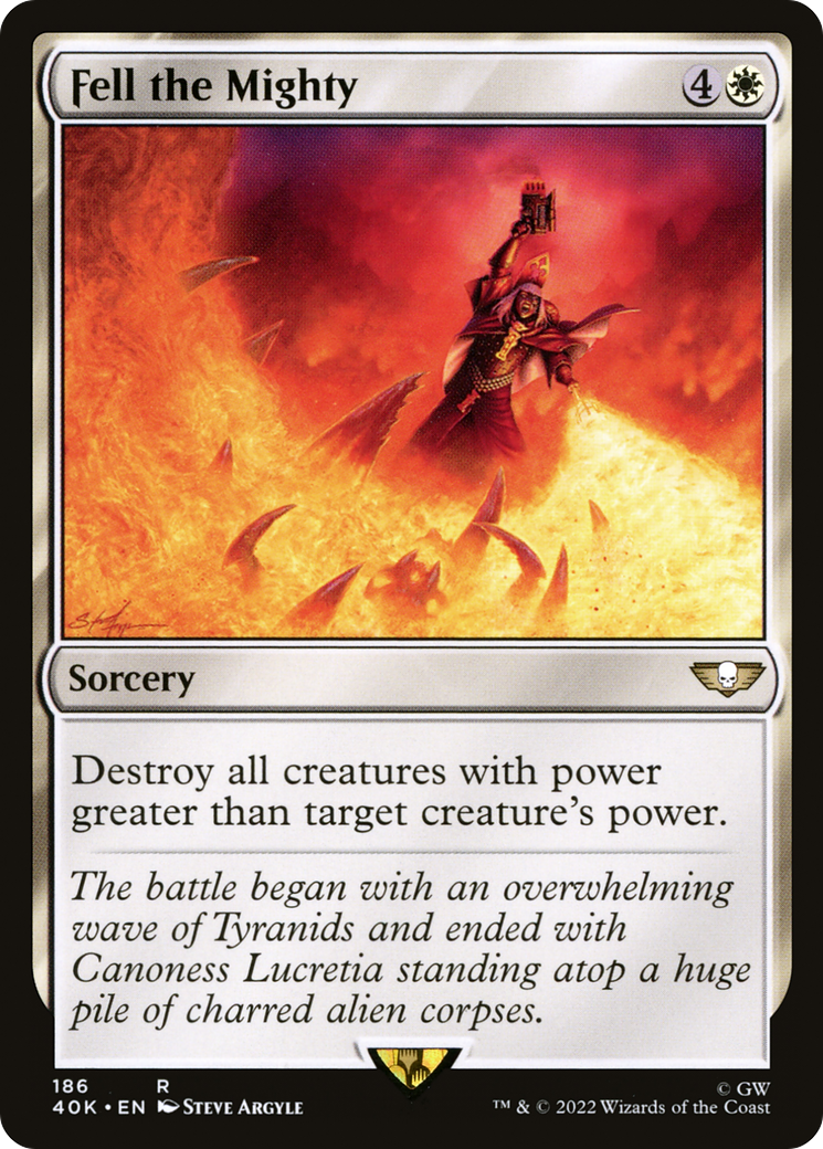 Fell the Mighty (40K-186) [Warhammer 40,000 Commander] MTG Single Wizards of the Coast