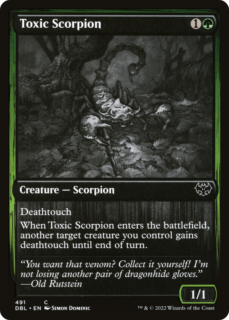 Toxic Scorpion (DBL-491) [Innistrad: Double Feature] Foil MTG Single Wizards of the Coast