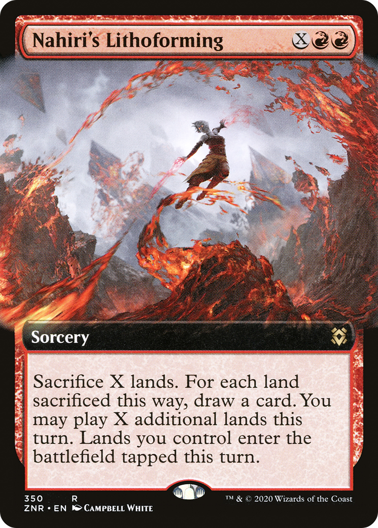 Nahiri's Lithoforming (ZNR-350) [Zendikar Rising] (Extended Art) MTG Single Wizards of the Coast