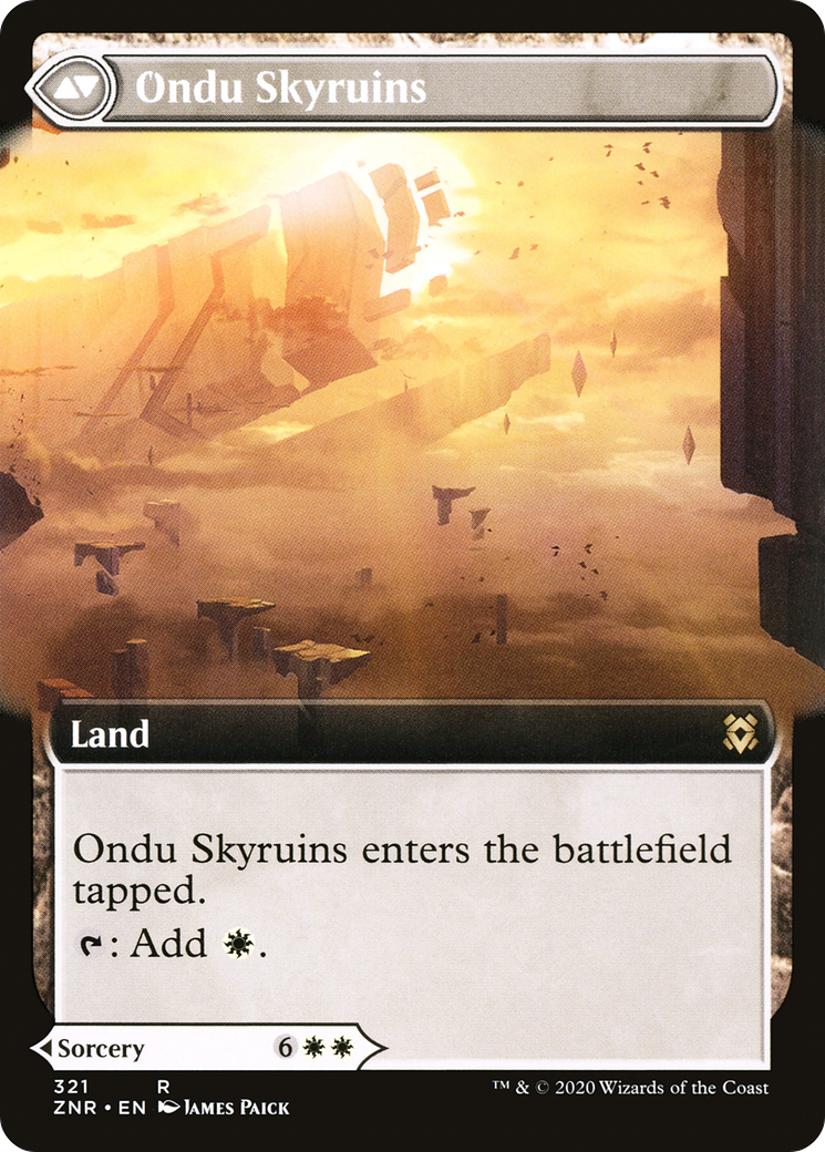 Ondu Inversion (ZNR-321) [Zendikar Rising] (Extended Art) MTG Single Wizards of the Coast