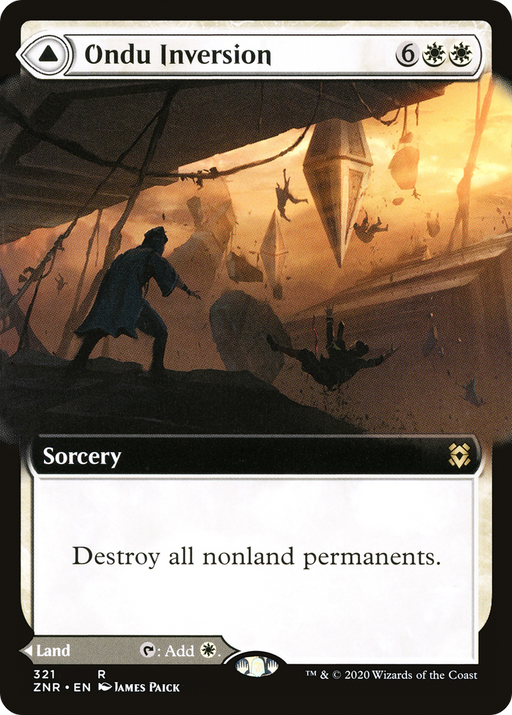 Ondu Inversion (ZNR-321) [Zendikar Rising] (Extended Art) MTG Single Wizards of the Coast