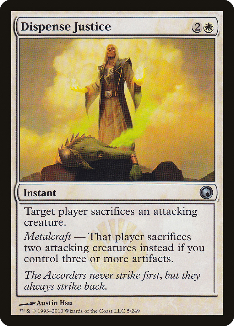 Dispense Justice (SOM-005) [Scars of Mirrodin] MTG Single Wizards of the Coast