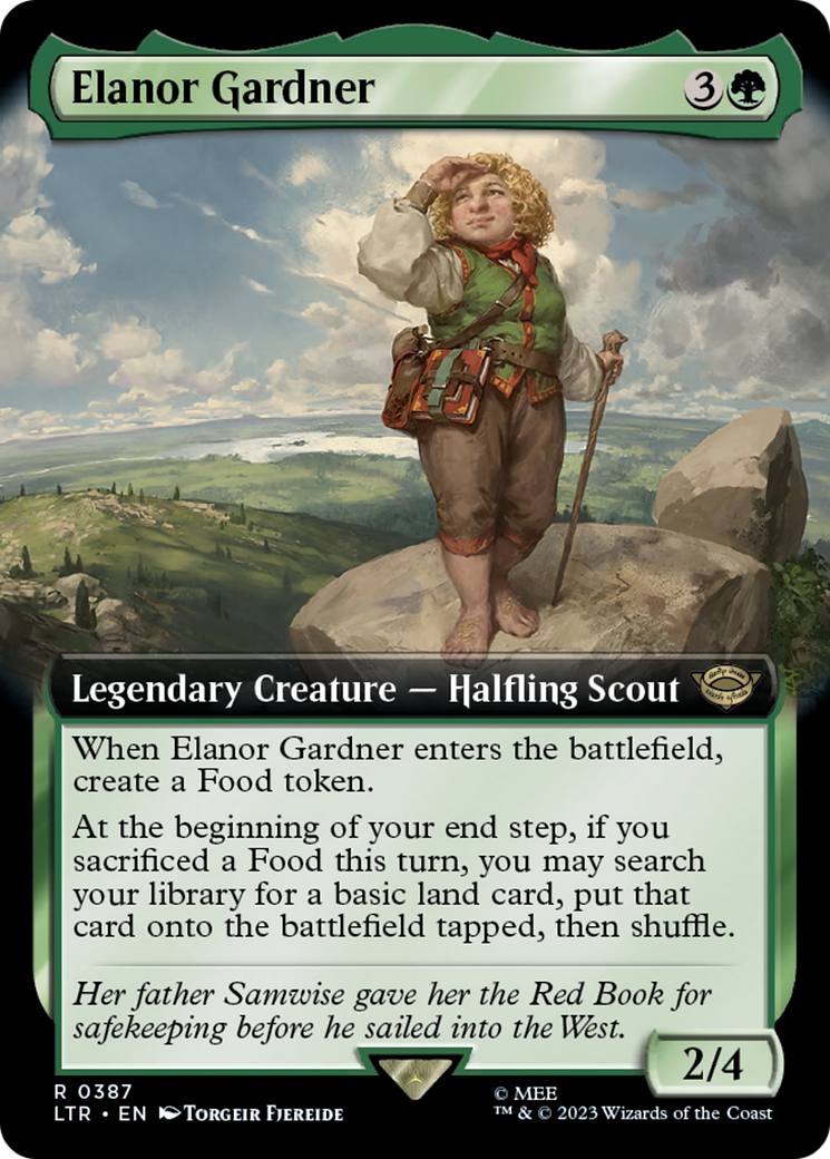Elanor Gardner (LTR-387) [The Lord of the Rings: Tales of Middle-earth] (Extended Art) MTG Single Wizards of the Coast
