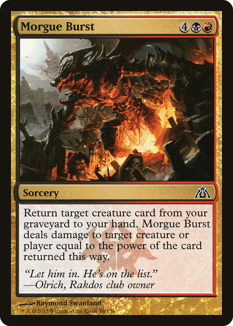 Morgue Burst (DGM-086) [Dragon's Maze] MTG Single Wizards of the Coast
