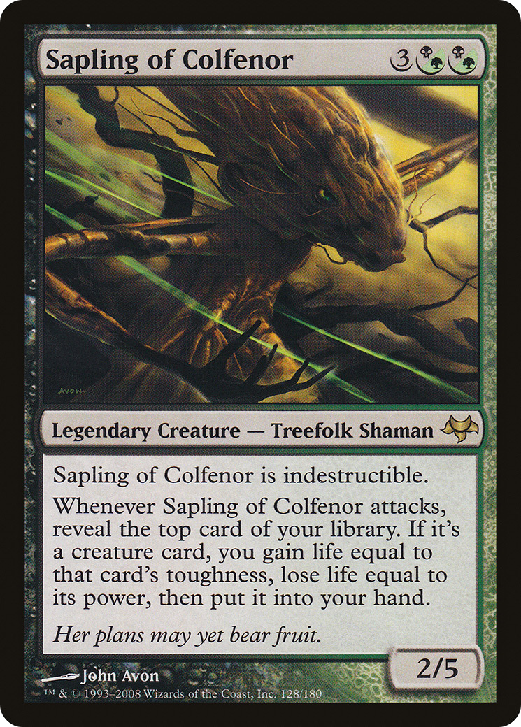 Sapling of Colfenor (EVE-128) [Eventide] Foil MTG Single Wizards of the Coast