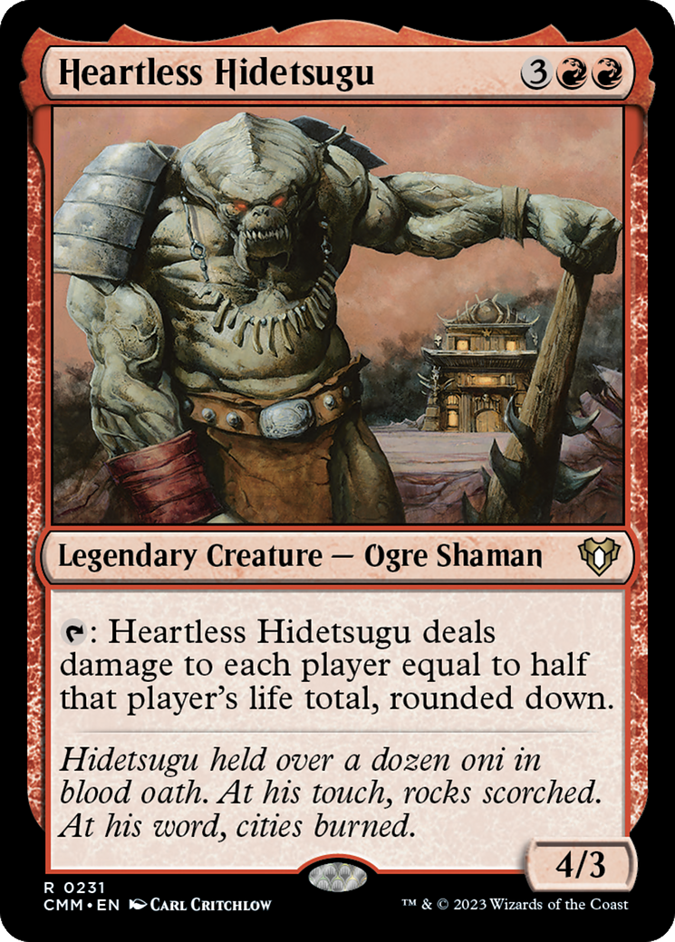 Heartless Hidetsugu (CMM-231) [Commander Masters] MTG Single Wizards of the Coast