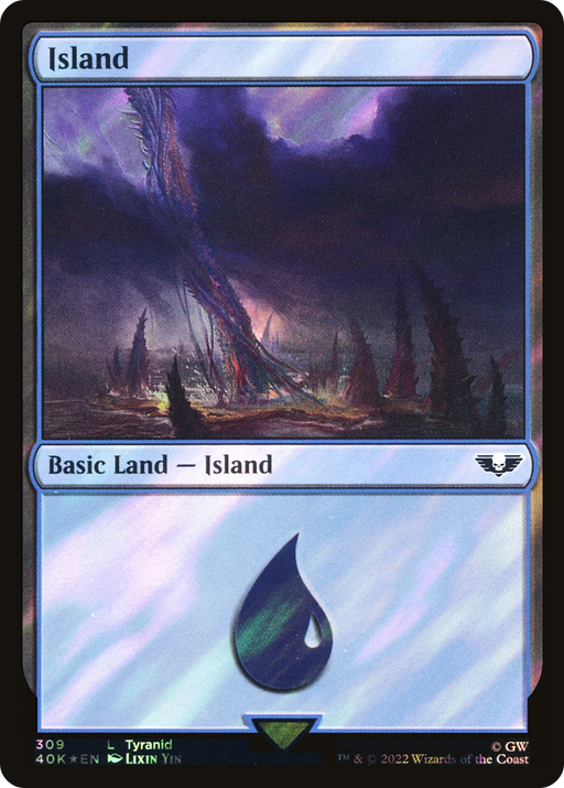 Island (40K-309★) [Warhammer 40,000 Commander] Foil MTG Single Wizards of the Coast