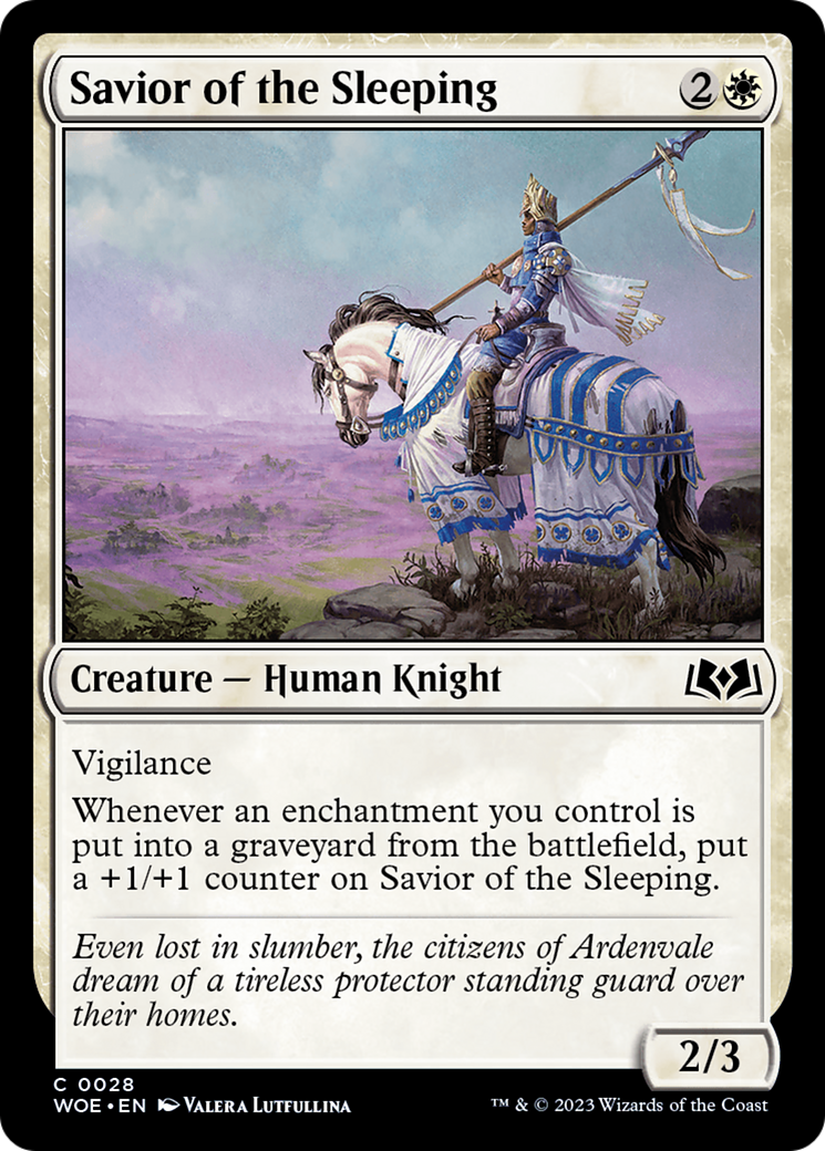 Savior of the Sleeping (WOE-028) [Wilds of Eldraine] Foil MTG Single Wizards of the Coast