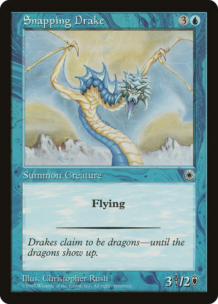 Snapping Drake (POR-067) [Misc] Portal MTG Single Wizards of the Coast