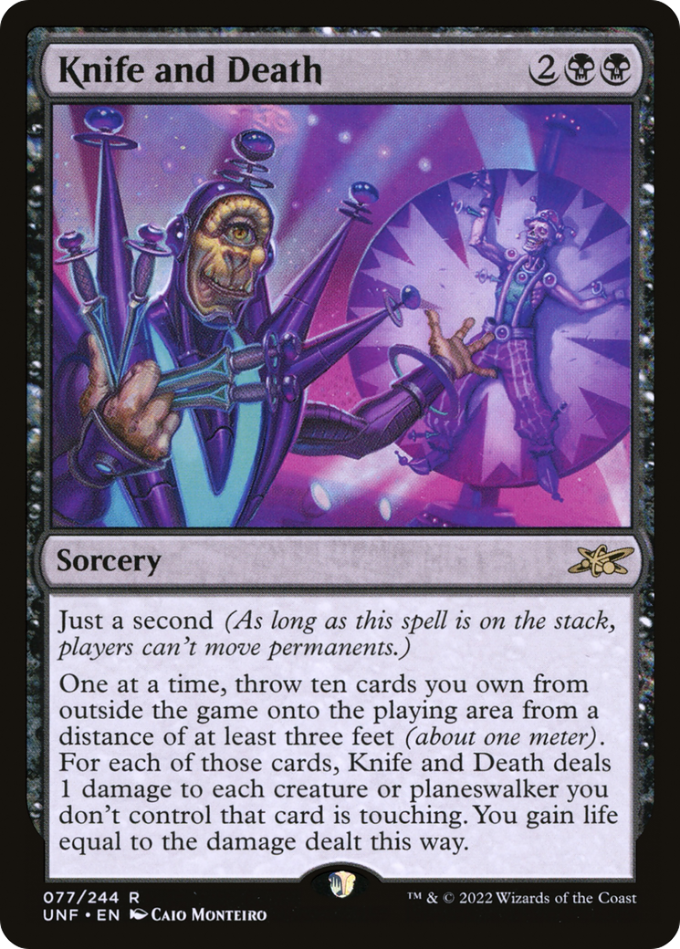 Knife and Death (UNF-077) [Unfinity] MTG Single Wizards of the Coast