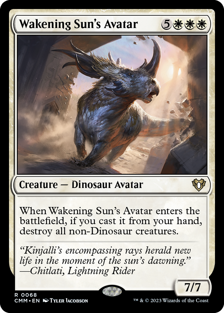Wakening Sun's Avatar (CMM-068) [Commander Masters] MTG Single Wizards of the Coast