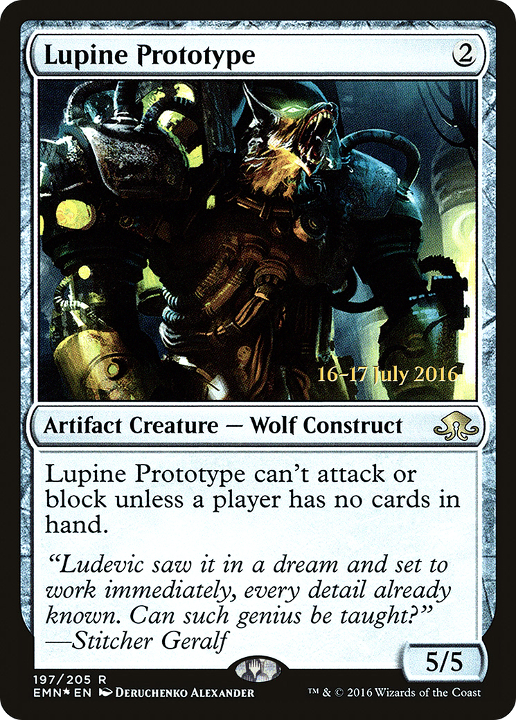 Lupine Prototype (PRE-197) [Eldritch Moon Promos] Foil MTG Single Wizards of the Coast