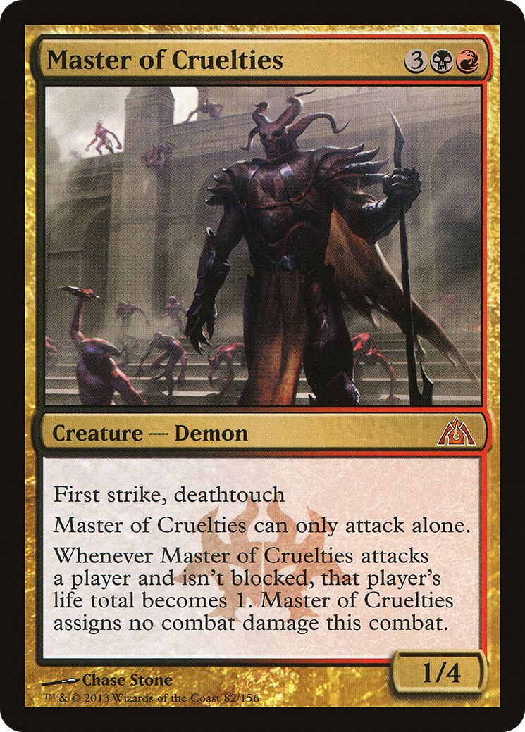 Master of Cruelties (DGM-082) [Dragon's Maze] Foil MTG Single Wizards of the Coast