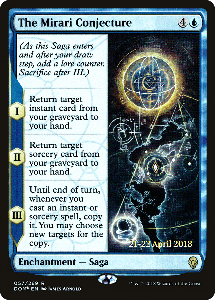 The Mirari Conjecture (PRE-057) [Dominaria Promos] Foil MTG Single Wizards of the Coast