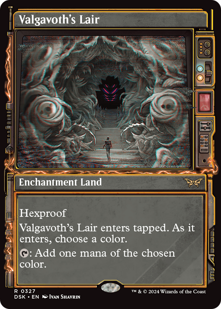 Valgavoth's Lair (DSK-327) [Duskmourn: House of Horror] (Showcase) Foil MTG Single Wizards of the Coast