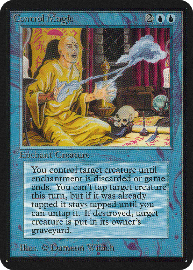 Control Magic (LEA-) [Oldschool] Limited Edition Alpha MTG Single Wizards of the Coast
