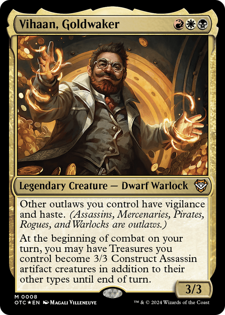Vihaan, Goldwaker (OTC-008) [Outlaws of Thunder Junction Commander] Foil MTG Single Wizards of the Coast