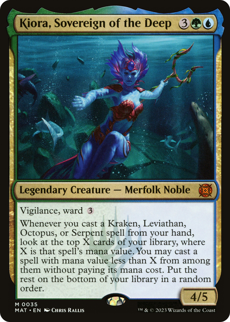 Kiora, Sovereign of the Deep (MAT-035) [March of the Machine: The Aftermath] MTG Single Wizards of the Coast
