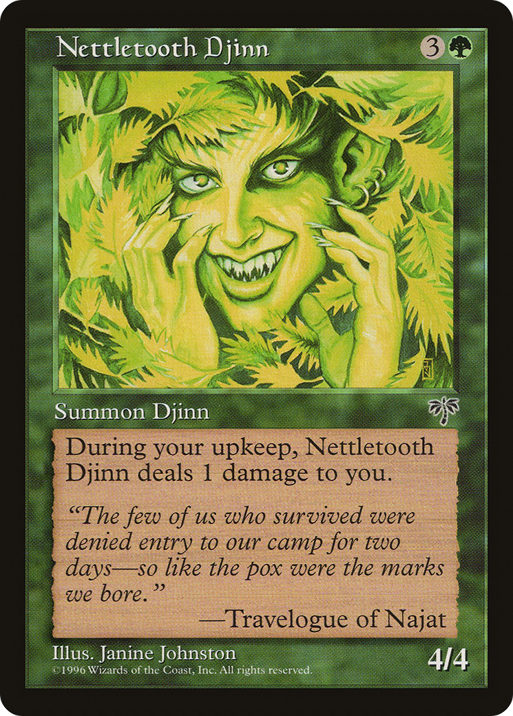 Nettletooth Djinn (MIR-232) [Mirage] MTG Single Wizards of the Coast