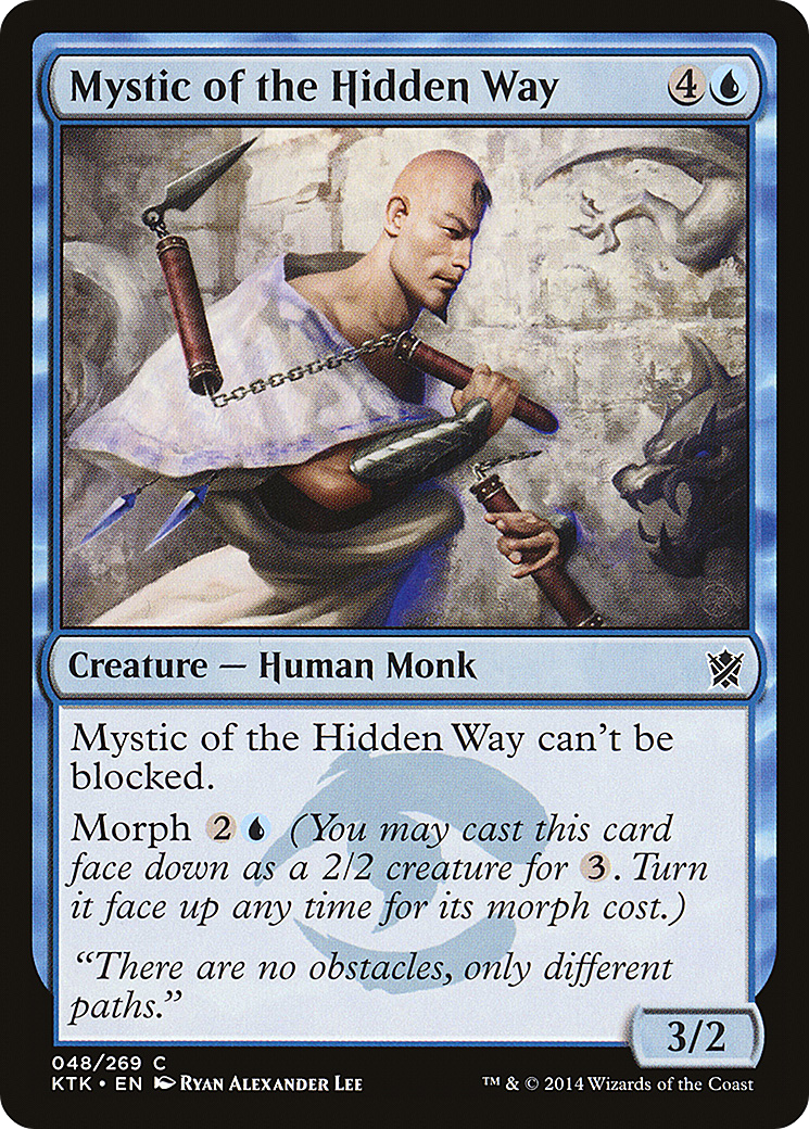 Mystic of the Hidden Way (KTK-048) [Khans of Tarkir] Foil MTG Single Wizards of the Coast