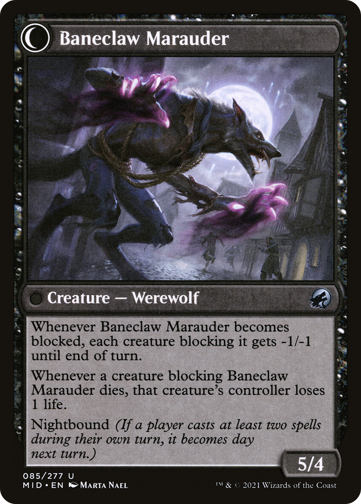 Baneblade Scoundrel (MID-085) [Innistrad: Midnight Hunt] Foil MTG Single Wizards of the Coast