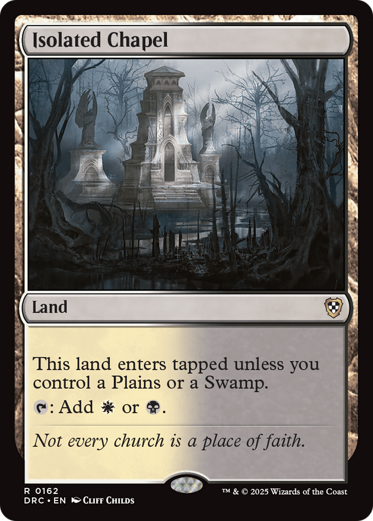 Isolated Chapel (DRC-162) [Commander: Aetherdrift] MTG Single Wizards of the Coast