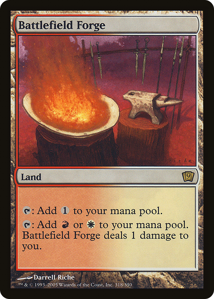 Battlefield Forge (9ED-318) [9th Edition] MTG Single Wizards of the Coast