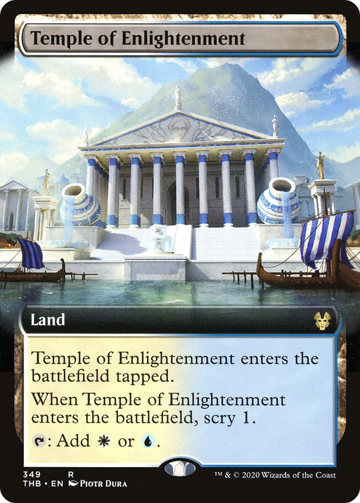 Temple of Enlightenment (THB-349) [Theros Beyond Death] (Extended Art) Foil MTG Single Wizards of the Coast