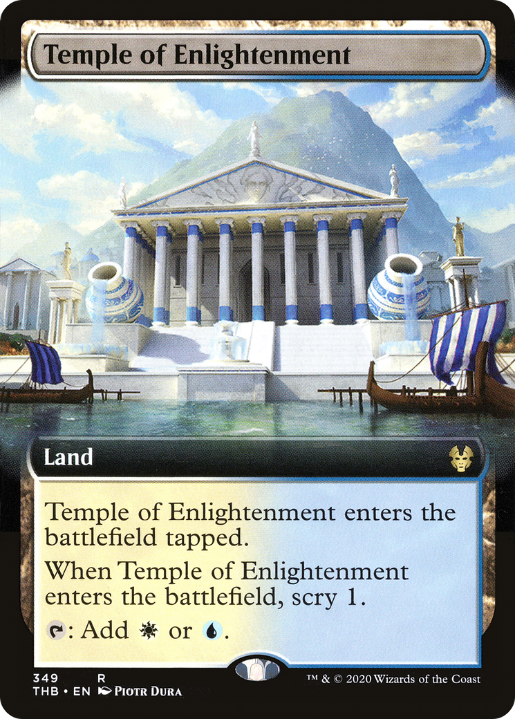 Temple of Enlightenment (THB-349) [Theros Beyond Death] (Extended Art) MTG Single Wizards of the Coast