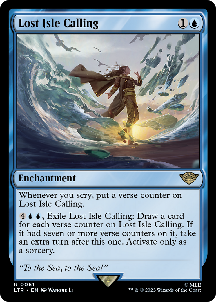Lost Isle Calling (LTR-061) [The Lord of the Rings: Tales of Middle-earth] Foil MTG Single Wizards of the Coast