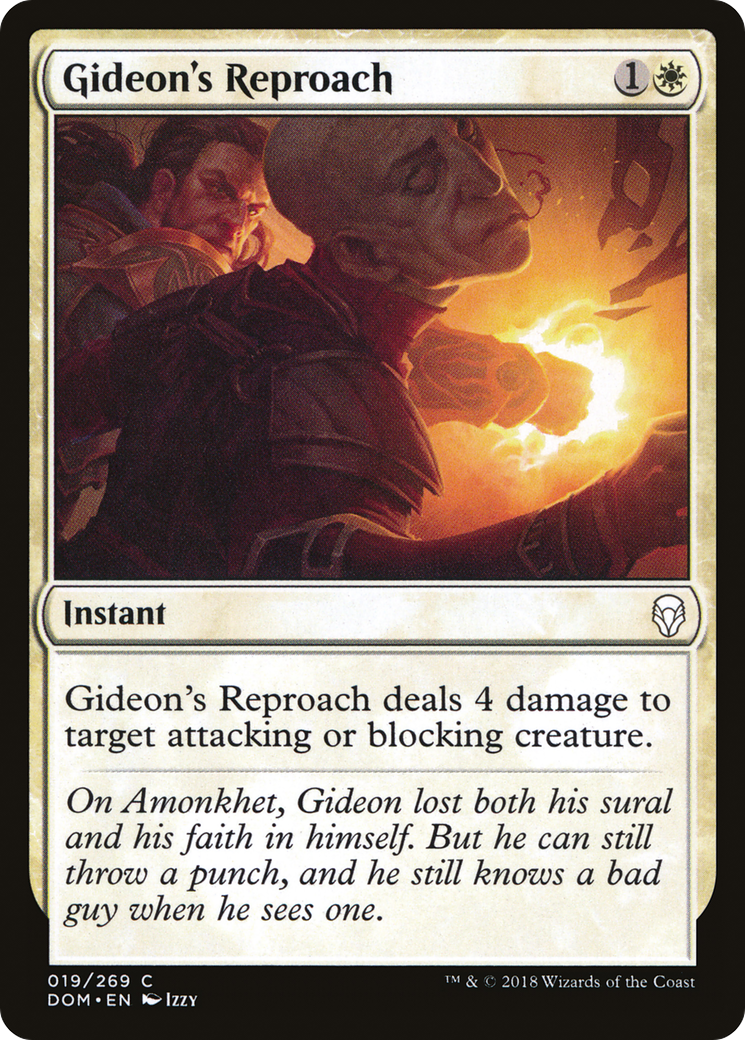 Gideon's Reproach (DOM-019) [Dominaria] Foil MTG Single Wizards of the Coast
