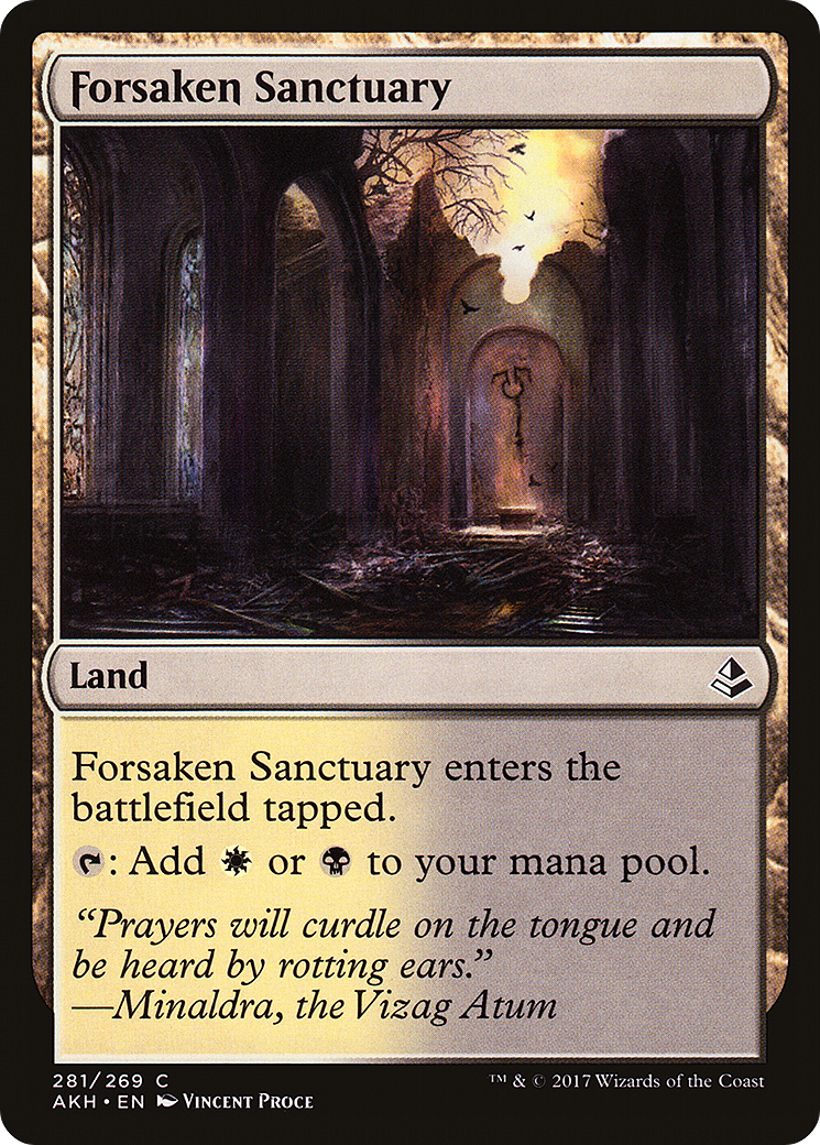 Forsaken Sanctuary (AKH-281) [Amonkhet] MTG Single Wizards of the Coast