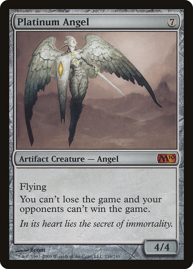 Platinum Angel [Magic 2010] MTG Single Magic: The Gathering