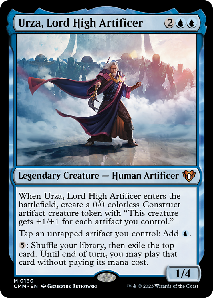 Urza, Lord High Artificer [Commander Masters] MTG Single Magic: The Gathering