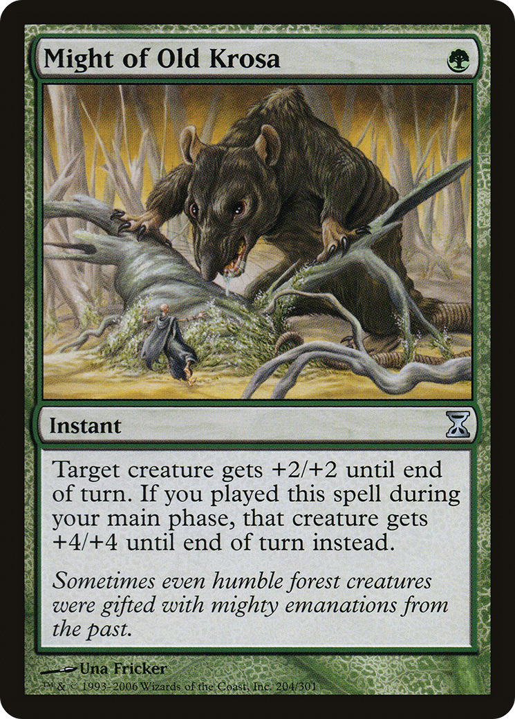Might of Old Krosa (TSP-204) [Time Spiral] MTG Single Wizards of the Coast