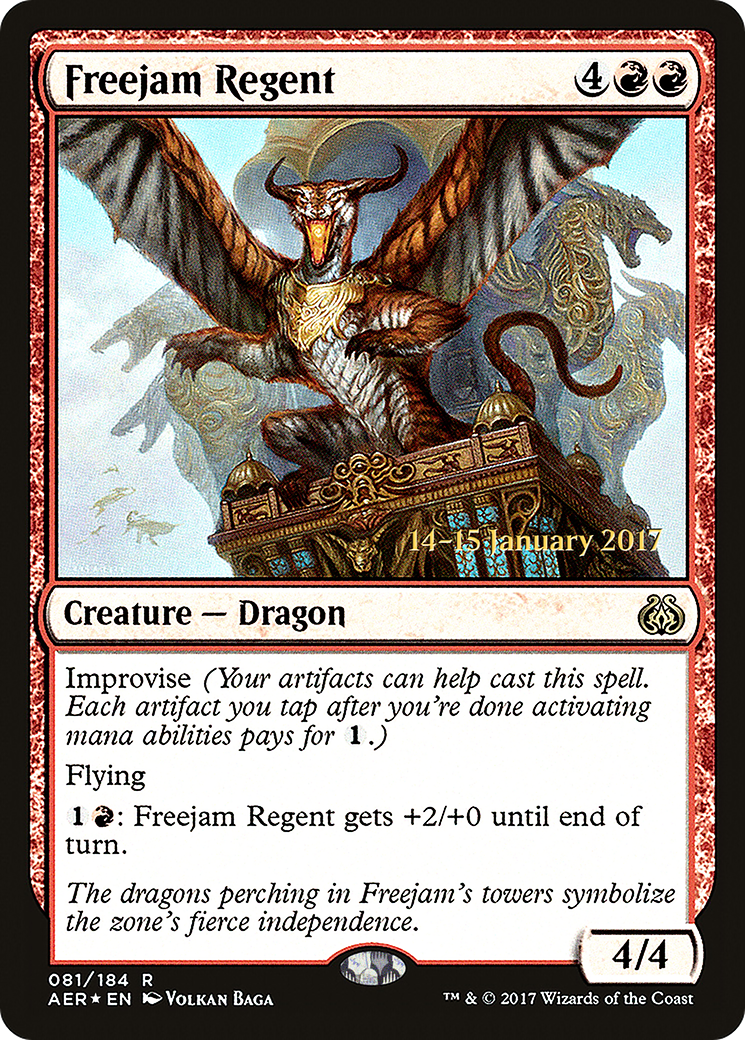 Freejam Regent (PRE-081) [Aether Revolt Promos] Foil MTG Single Wizards of the Coast