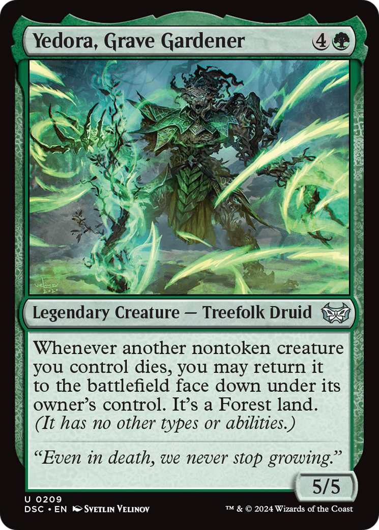 Yedora, Grave Gardener (DSC-209) [Duskmourn: House of Horror Commander] MTG Single Wizards of the Coast