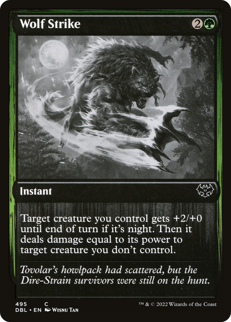 Wolf Strike (DBL-495) [Innistrad: Double Feature] Foil MTG Single Wizards of the Coast