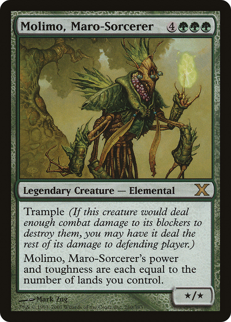 Molimo, Maro-Sorcerer (10E-280) [Tenth Edition] MTG Single Wizards of the Coast