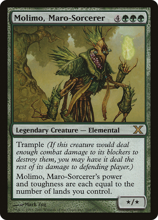 Molimo, Maro-Sorcerer (10E-280) [Tenth Edition] MTG Single Wizards of the Coast