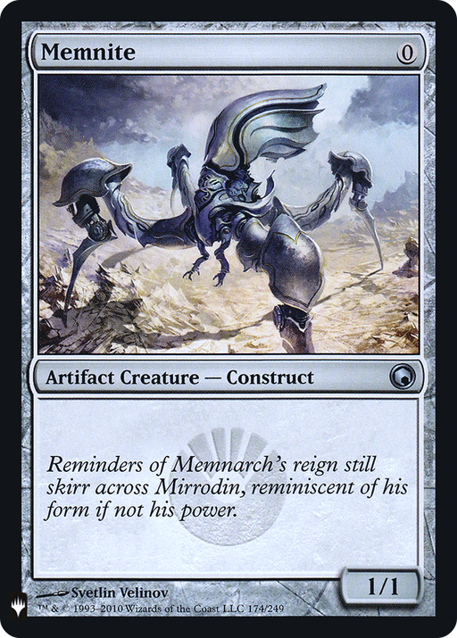 Memnite (PLST-SOM-174) [Mystery Booster] The List MTG Single Wizards of the Coast