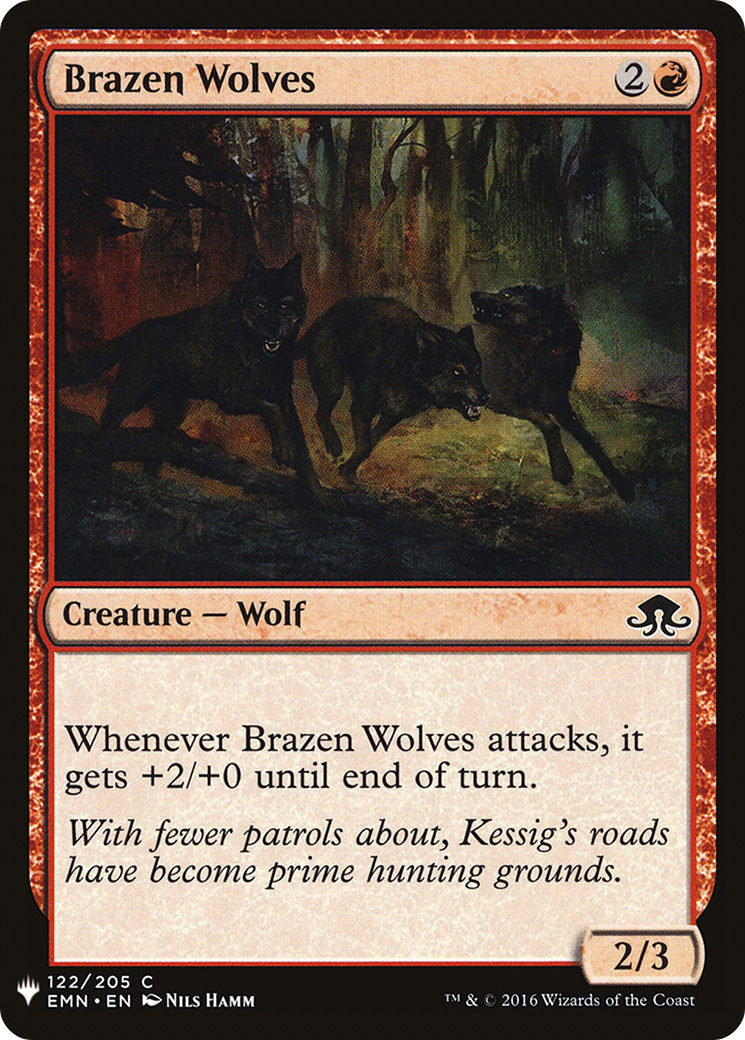 Brazen Wolves (LIST-EMN-122) [Mystery Booster] The List MTG Single Wizards of the Coast