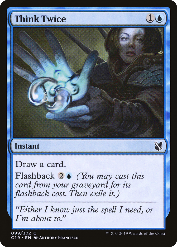 Think Twice (C19-099) [Commander 2019] MTG Single Wizards of the Coast