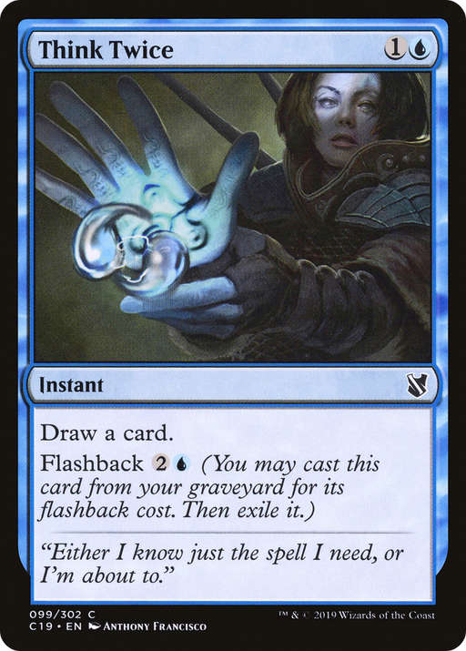 Think Twice (C19-099) [Commander 2019] MTG Single Wizards of the Coast