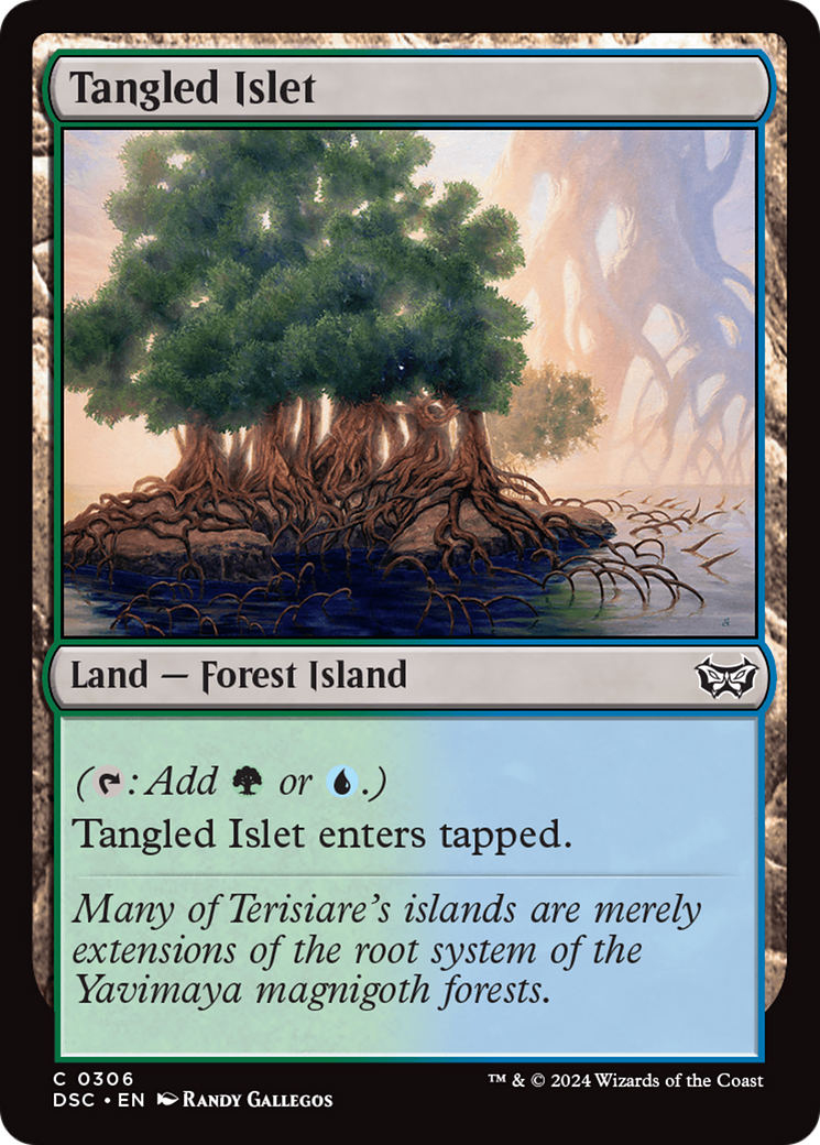 Tangled Islet (DSC-306) [Duskmourn: House of Horror Commander] MTG Single Wizards of the Coast