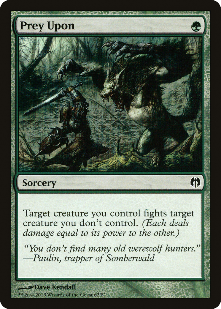 Prey Upon (DDL-062) [Misc] Duel Decks: Heroes vs. Monsters MTG Single Wizards of the Coast