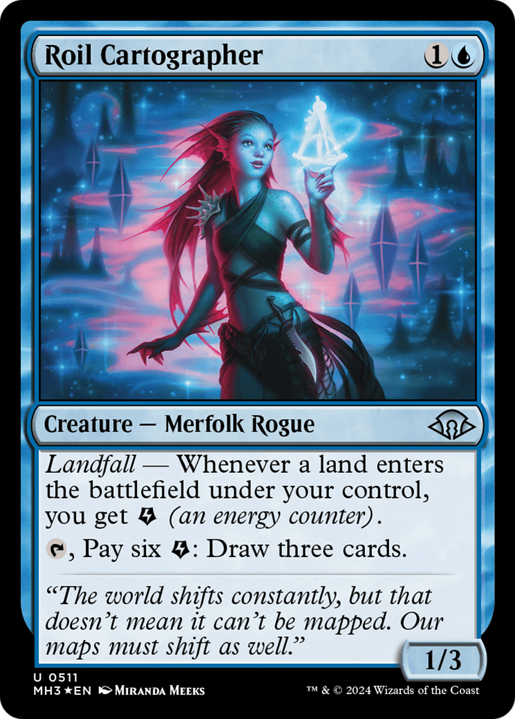 Roil Cartographer (Ripple Foil) (MH3-511) [Modern Horizons 3] Foil MTG Single Wizards of the Coast