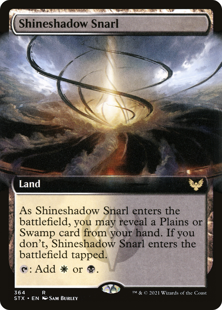 Shineshadow Snarl (STX-364) [Strixhaven: School of Mages] (Extended Art) Foil MTG Single Wizards of the Coast